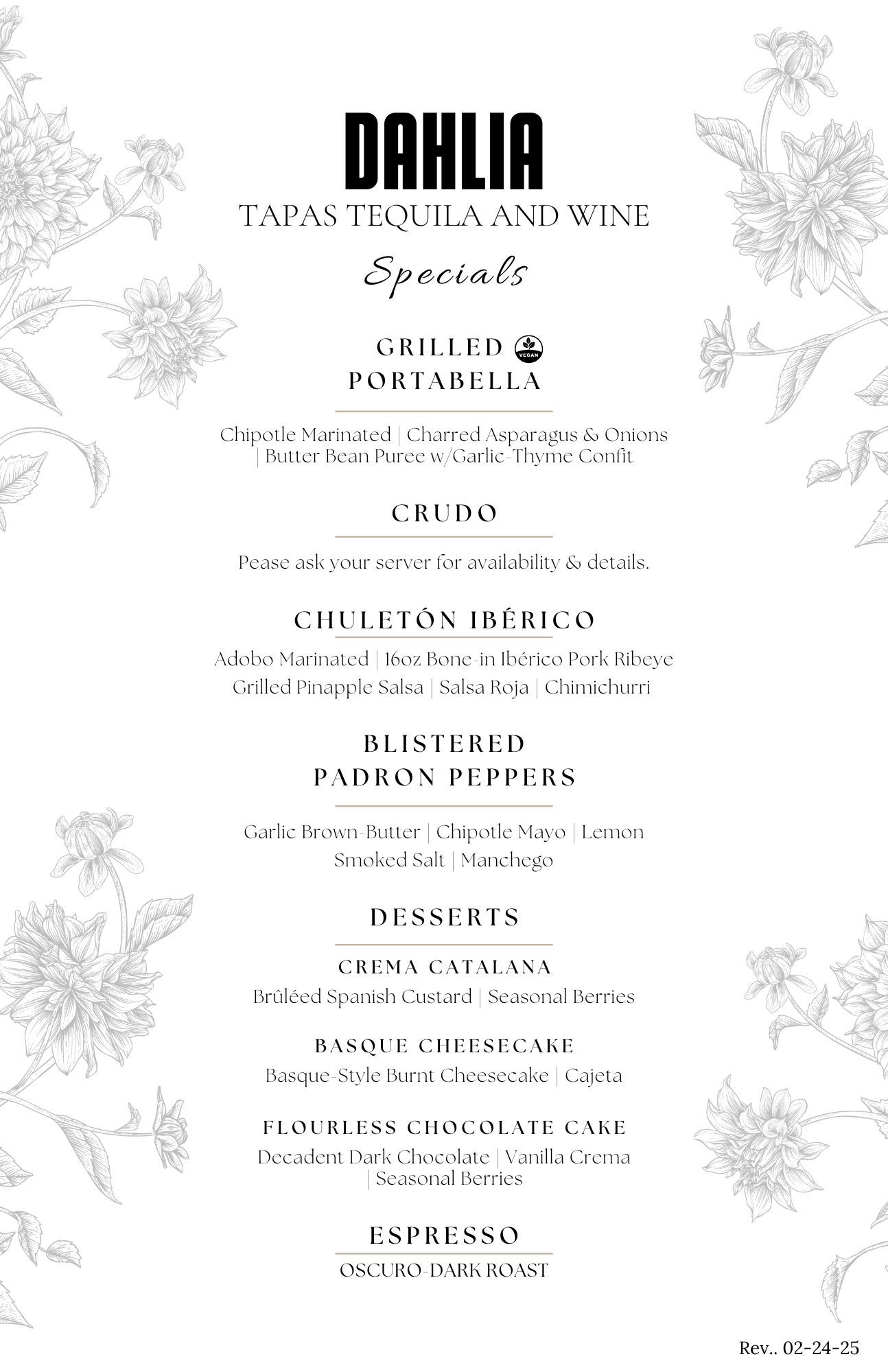 Reserve at Dahlia | Phoenix Tapas & Wine Bar